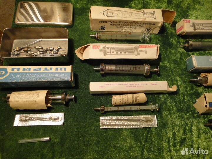Шприц Многоразовый Стеклянный Стерилизатор СССР