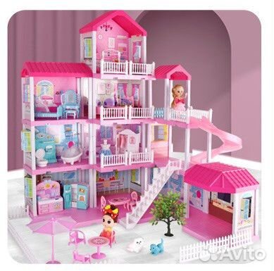 Кукольный домик 4 этажа Новый