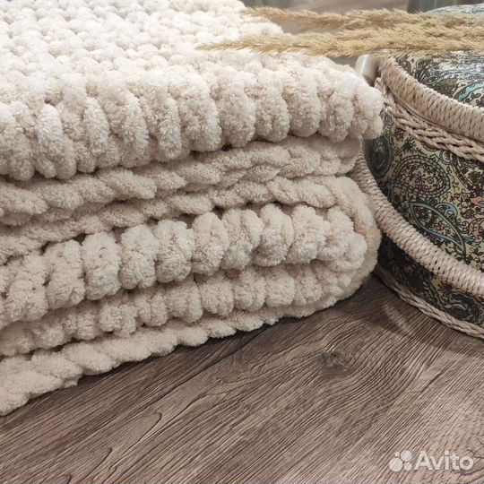 Плед детский вязаный ручная работа