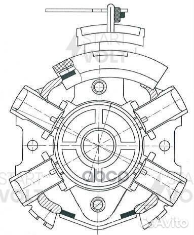 Щеточный узел стартера Ford Focus II 05, Fusio