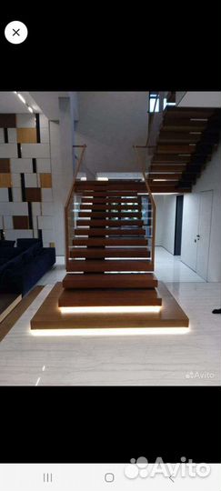 Облицовка лестниц деревом
