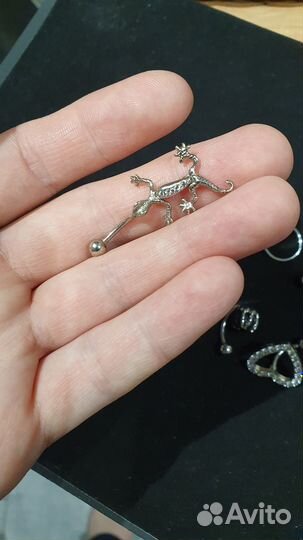 Пирсинг штанга для сосков в пупок кристина банан