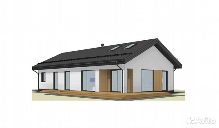 Проект дома из газобетона Микеа 5 Black