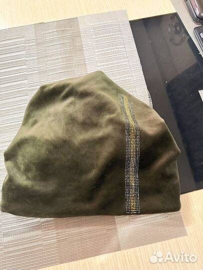 Шапка женская велюр на флисе