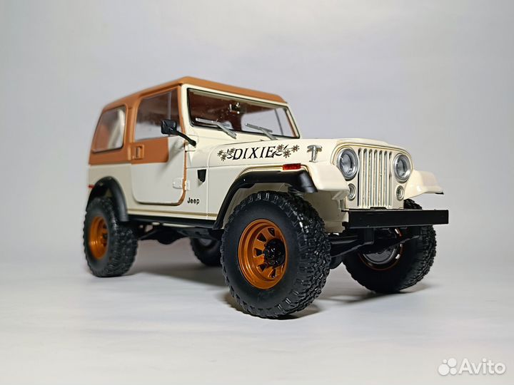 1979 Jeep CJ-7 Golden Eagle Dixie 1:18 Greenlight