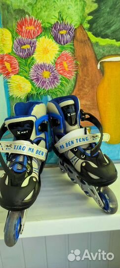 Роликовые коньки детские раздвижные