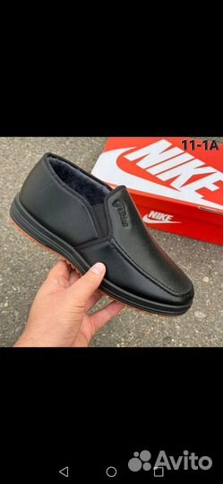Мужские зимние мокасины 41, 5размер