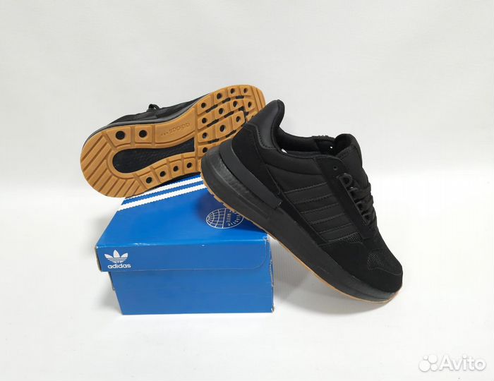 Кроссовки Adidas бег 40-45 артикул 50 чёрный