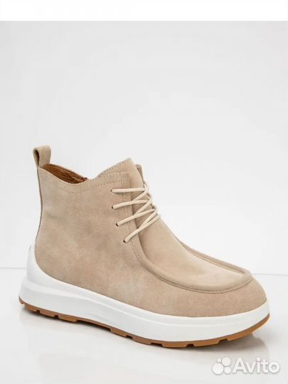 Ботинки натуральная замша и кожа