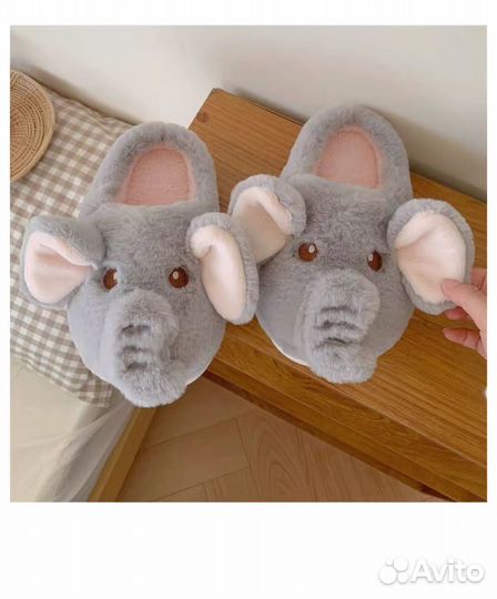 Тапочки слоники, размер 38-39