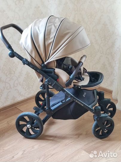 Коляска tutis Viva life 2 в 1 эко кожа