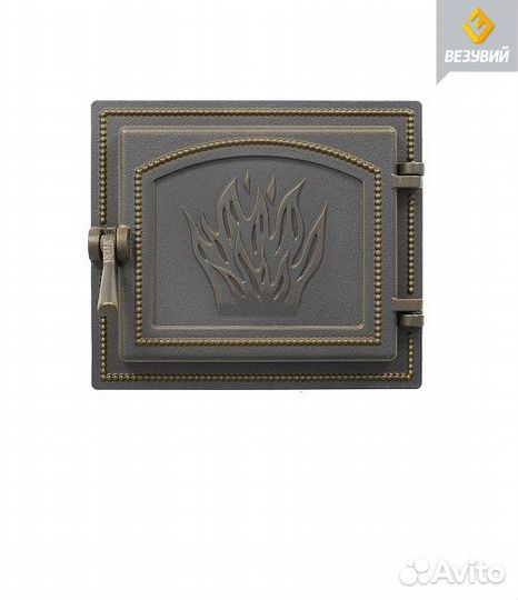 Дверка каминная везувий 261 (бронза)