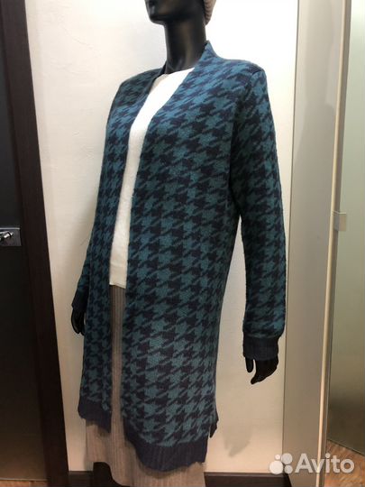 Кардиган 46, 48, 50 разм. сине-зеленый