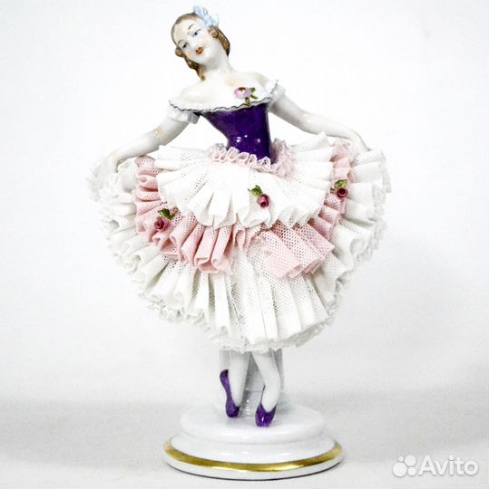 Балерина статуэтка фарфор кружево Германия