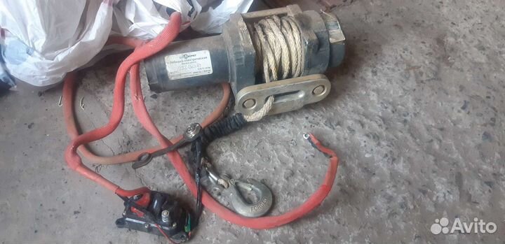 Лебедка электрическая 12v бу