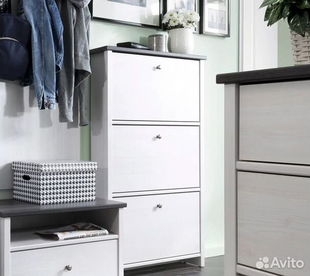 Тумба для обуви Порто SFB3B джанни,сосна ларико/дж