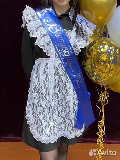 Школьный фартук с платьем аренда