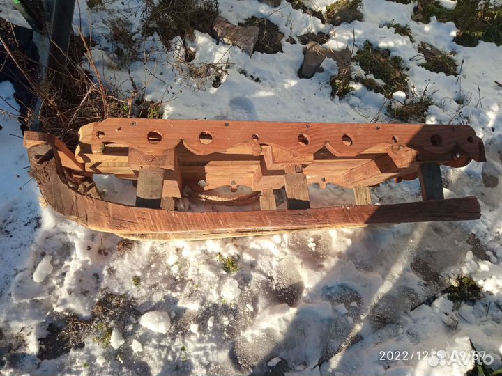 Санки деревянные