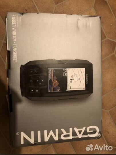 Эхолот garmin striker vivid 4cv+transducer