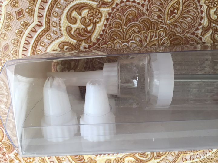 Кондитерский шприц поршневый с насадками