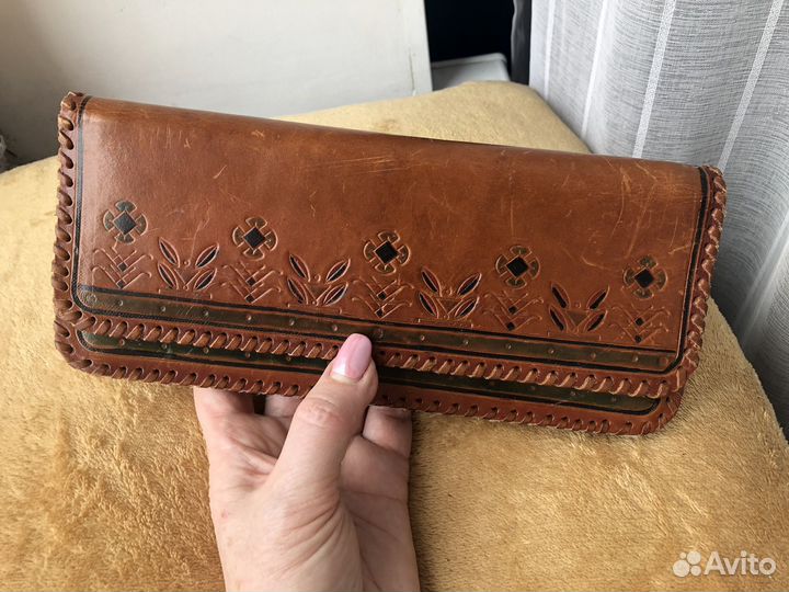 Клатч кожаный винтаж 1959г. Рига