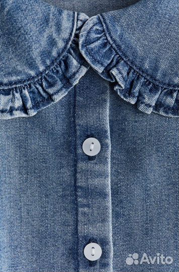 Джинсовая рубашка для девочки 68 hm