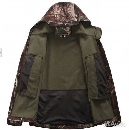 Демисезонный костюм TAD V 4,на флисе, камуфляж лес