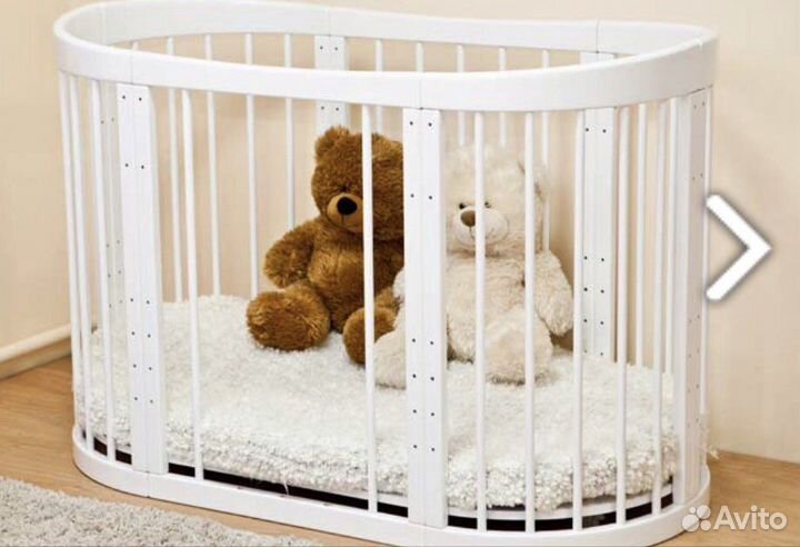 Овальная кроватка Паолина Красная звезда