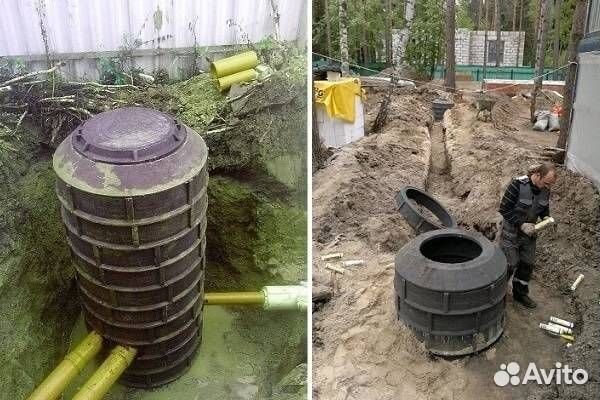 Дренажный колодец, кессон. Кольца, люки