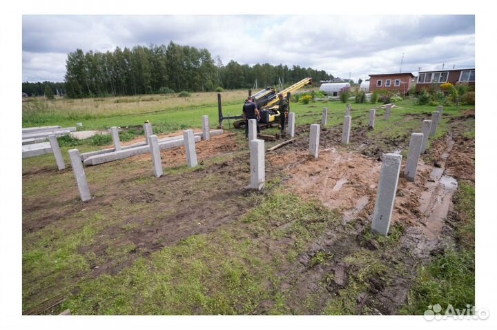 Железобетонные сваи для фундамента