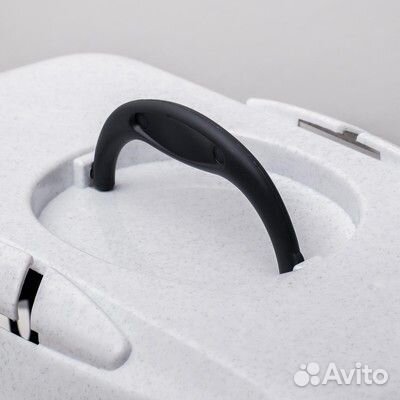 Переноска для животных до 9 кг, бело-серая