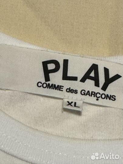 Comme des garcons play футболка оригинал cdg