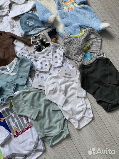 Вещи пакетом на малыша 56 размера