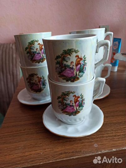 Чашка с блюдцем на 6 персон