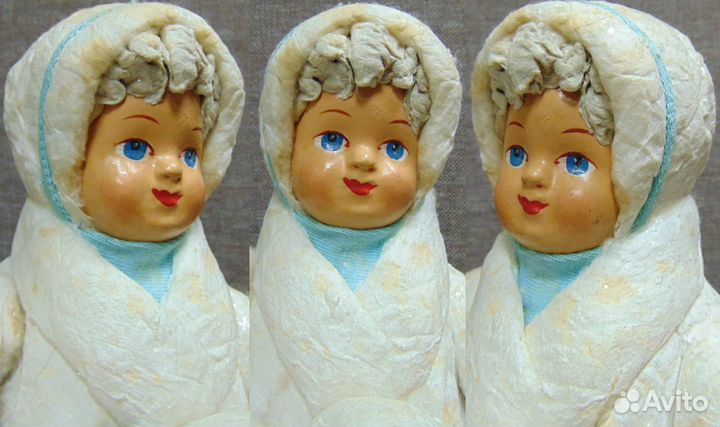 Ватная новогодняя Снегурочка. Ярославль