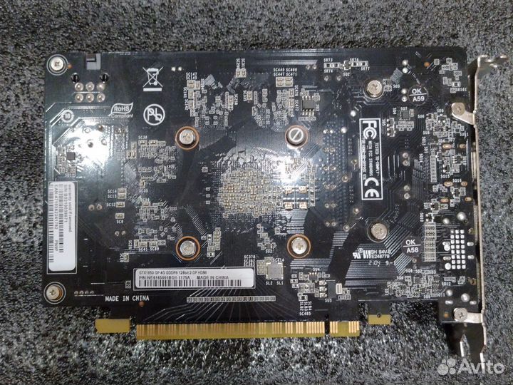 Видеокарта Palit GeForce GTX 1650 4096 Mb