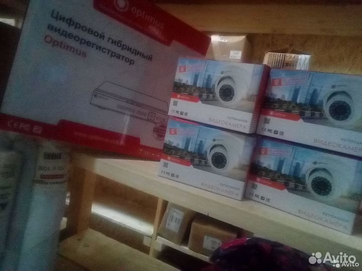 Видеорегистратор и видеокамеры 2мп 4шт