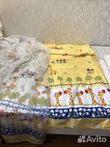 Комплект в детскую тюль и портьеры