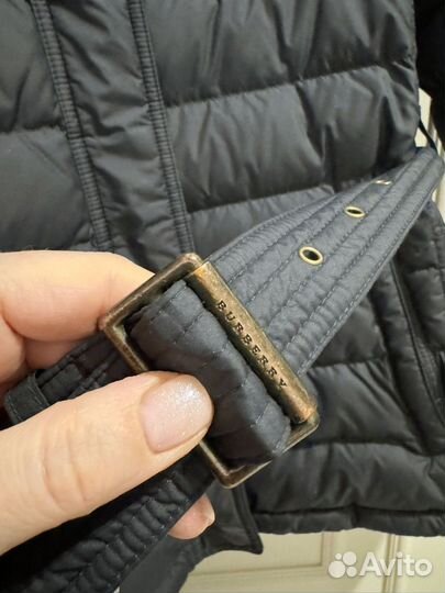 Пуховик burberry на девочку 14 лет