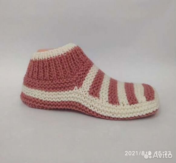 Вязанные тапочки
