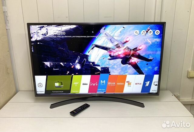 4K LG 43" Active HDR Smart TV аэропульт 2020
