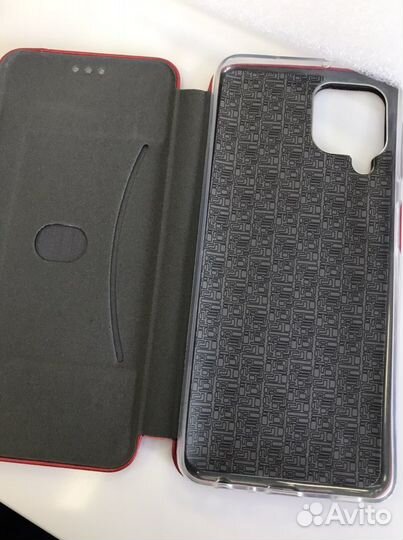 Чехол-книжка на Samsung Galaxy A22 red (SM-225)