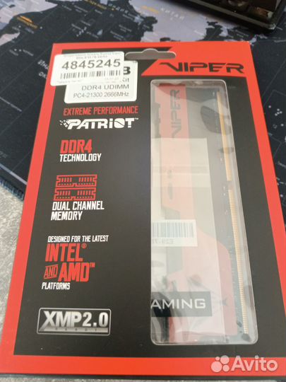 Оперативная память ddr4 16gb patriot viper