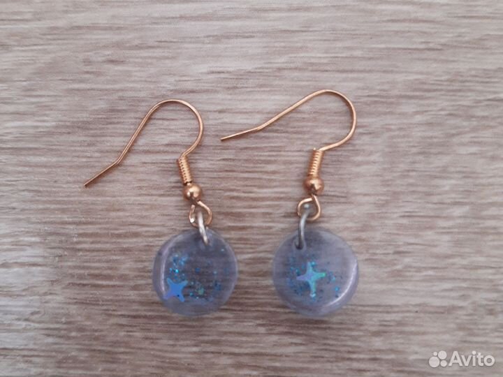 Серьги из эпоксидной смолы