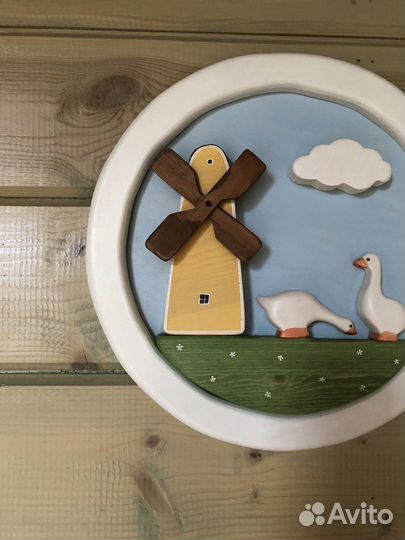 Объемная картина из дерева