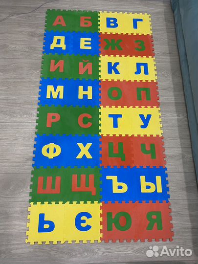 Пазлы мягкий пол алфавит дорожка коврик