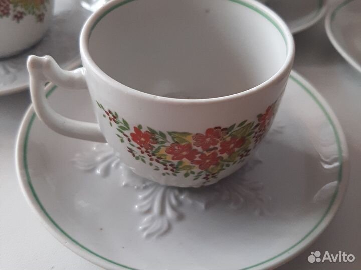 Кофейный сервиз Вербилки СССР, 14 предметов