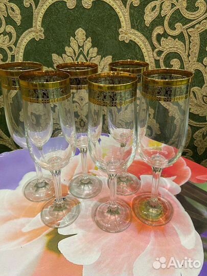 Бокалы, фужеры,рюмки богема(зайдите профил)