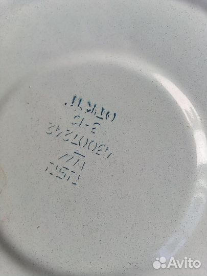 Таз эмалированный новый большой СССР