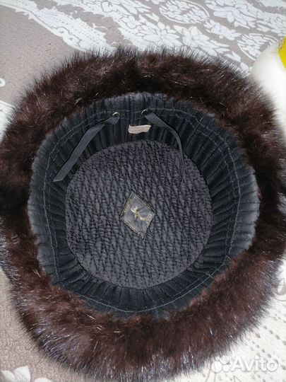 Норковая шапка мужская ушанка